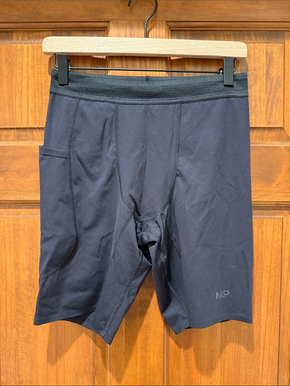 MP Men's Black Performance Compression Shorts with Pocket